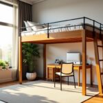 Lit mezzanine : optimiser l'espace tout en transformant votre chambre en un havre de style