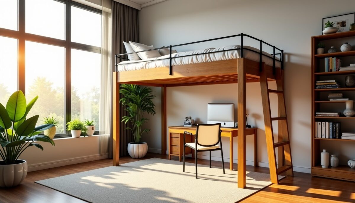 Lit mezzanine : optimiser l'espace tout en transformant votre chambre en un havre de style
