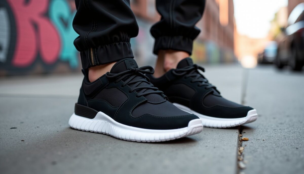 Sneakers noires : l'incontournable allié du style streetwear